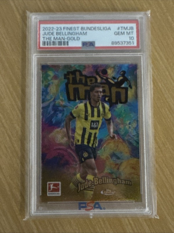 2022-23 Topps Finest Bundesliga - Jude Bellingham The Man GOLD #/50 Case Hit SSP