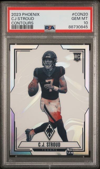 2023 Panini Phoenix CJ STROUD Rookie RC Contours Prizm SP #CON20 - PSA 10 GEM MT
