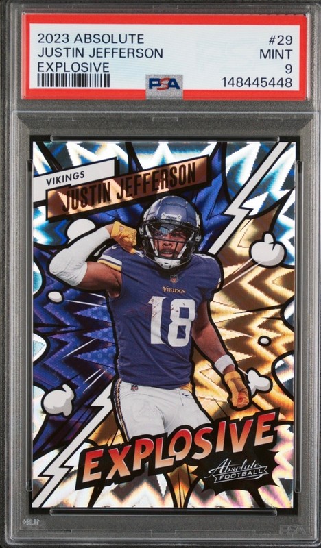 2023 Panini Absolute Justin Jefferson Explosive #29 PSA 9
