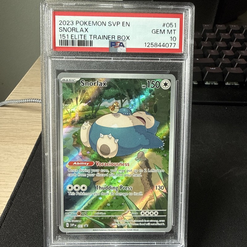 2023 POKEMON SVP EN-SV BLACK STAR PROMO 151 ELITE TRAINER BOX SNORLAX PSA 10