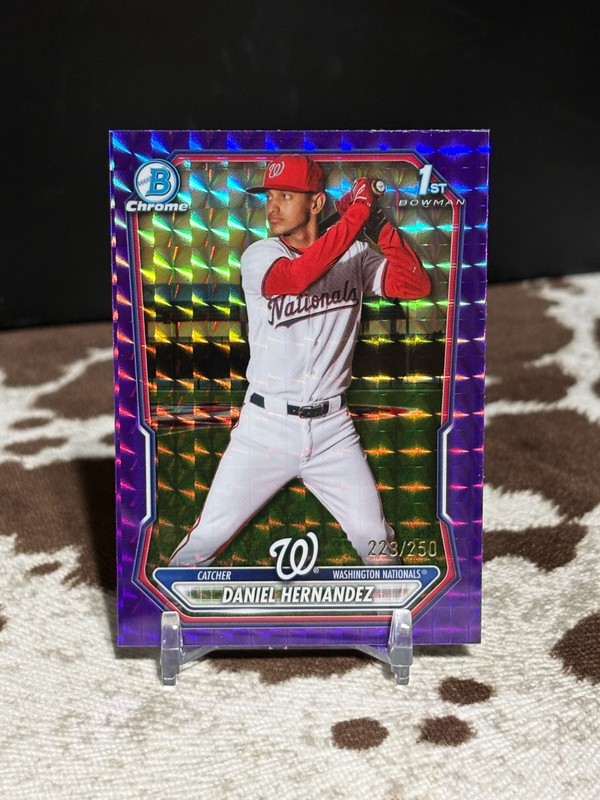 2026 Bowman Chrome #BCP-97 Daniel Hernandez Purple Geometric Refractor 223/250
