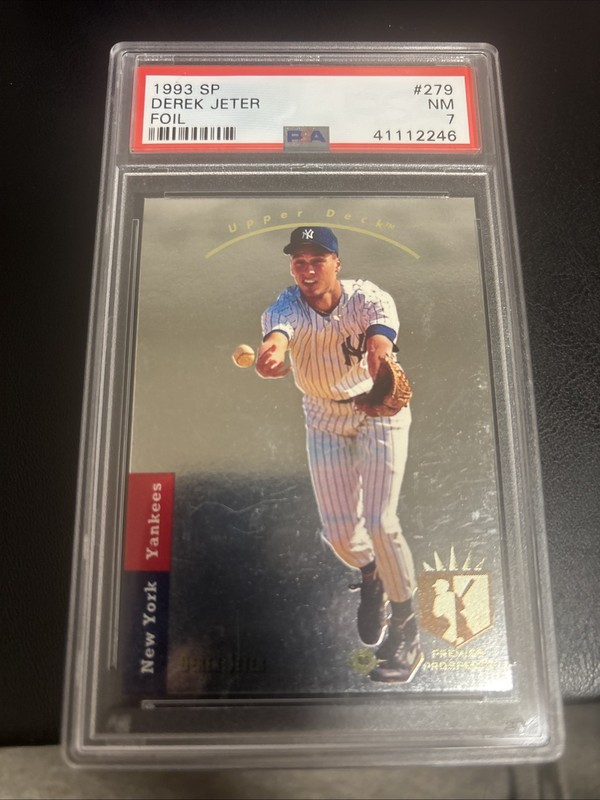 1993 SP DEREK JETER RC #279 Foil Rookie HOF New York Yankees PSA 7