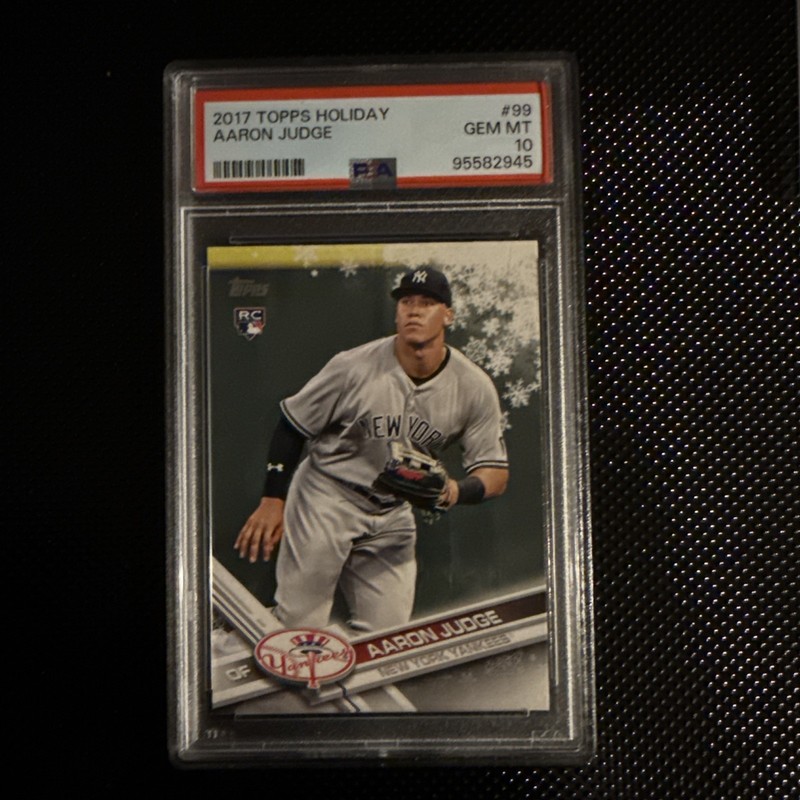2017 Topps Holiday Aaron Judge Rookie Card #99 PSA 10 Gem Mint