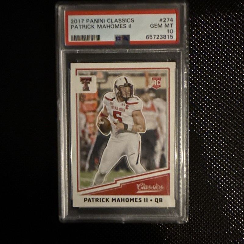 2017 Classics Patrick Mahomes II #274 PSA 10 Rookie RC