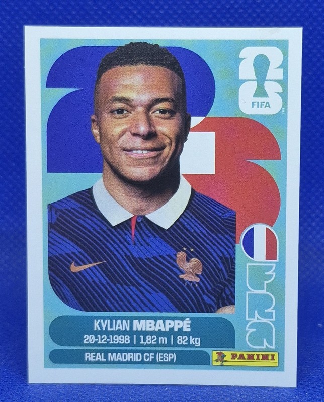 2026 Panini FIFA World Cup Sticker Kylian Mbappe #FRA 20 - France