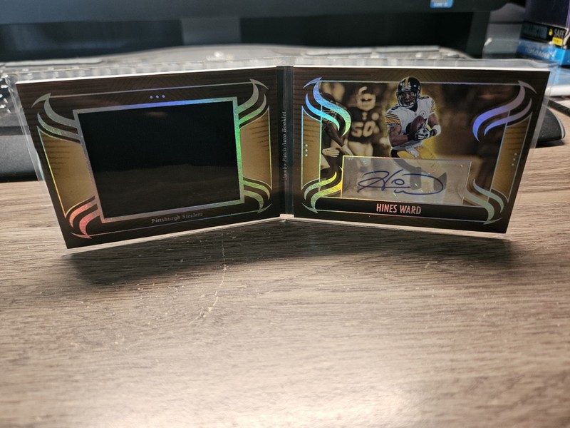 2025 Panini Silhouette Hines Ward Jumbo Patch Auto Booklet /49 view 1