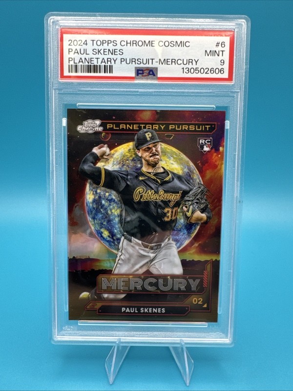 2024 Topps Chrome Cosmic Paul Skenes Mercury PSA 9