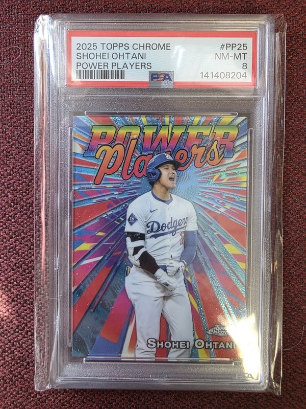 2025 Topps Chrome - Power Players Shohei Ohtani #PP-25 PSA 8 NM-MT LA Dodgers
