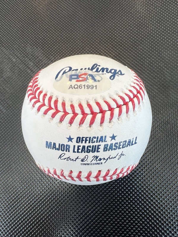 Mike Trout Autographed Baseball PSA Certified Auto Signed Autograph view 2