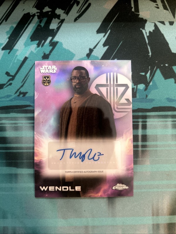 2025 Topps Star Wars Chrome Wendle Auto Tunde Adebimpe