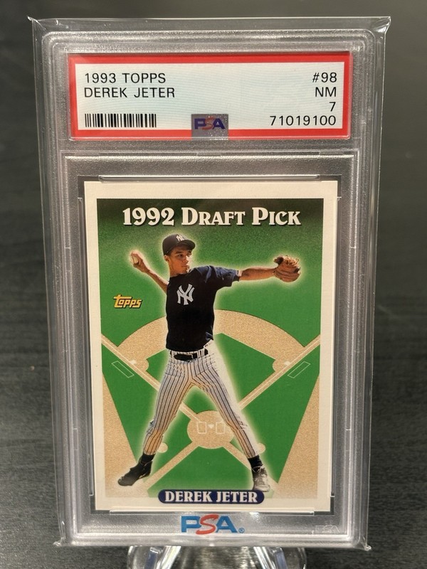 1993 TOPPS Derek Jeter RC PSA 7 NM - New York Yankees #98