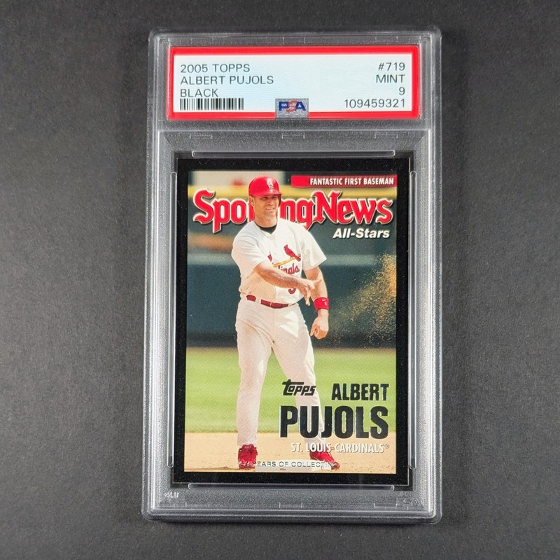 2005 Topps Black Albert Pujols #/54 719 St Louis Cardinals 💎💎💎💎