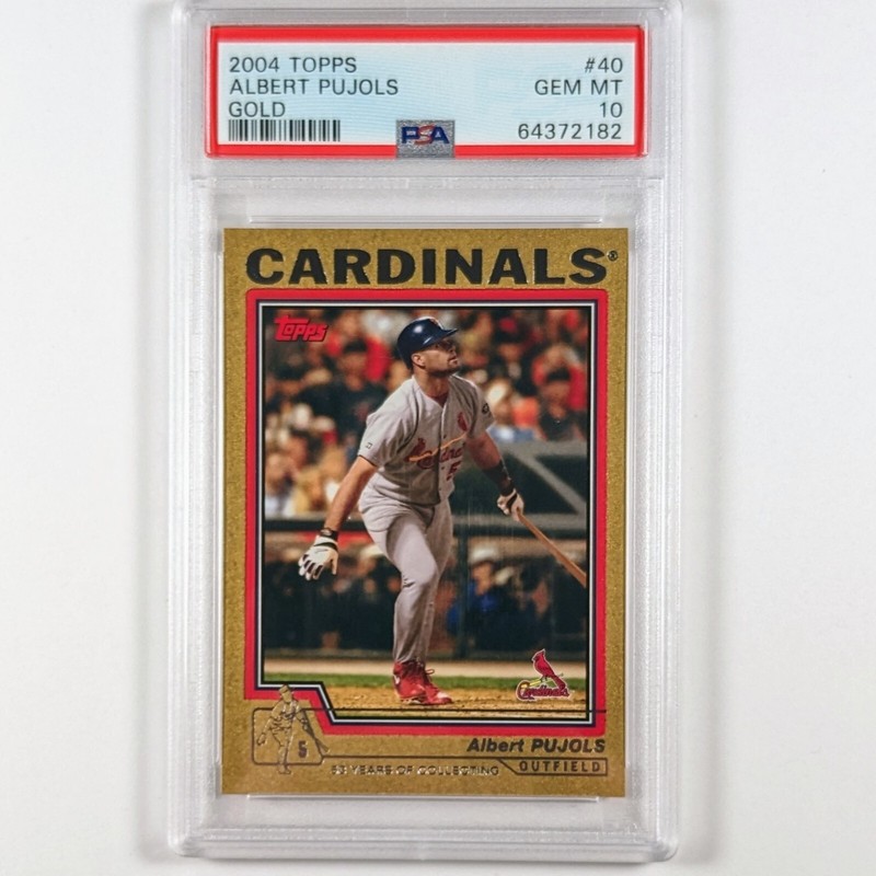 2004 Topps Gold Albert Pujols PSA 10 GEM MINT /2004 #40