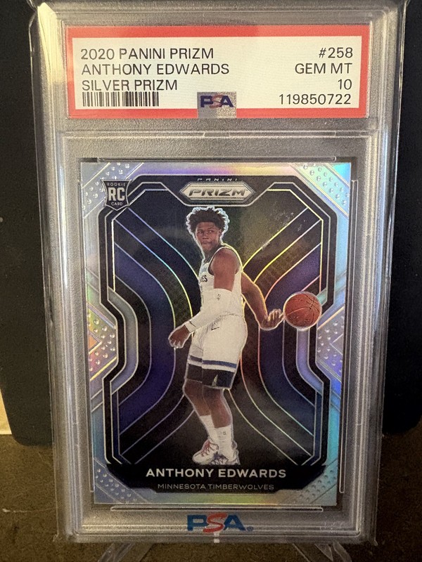 2020-21 Panini Prizm - Anthony Edwards #258 Silver Prizm (RC) PSA 10