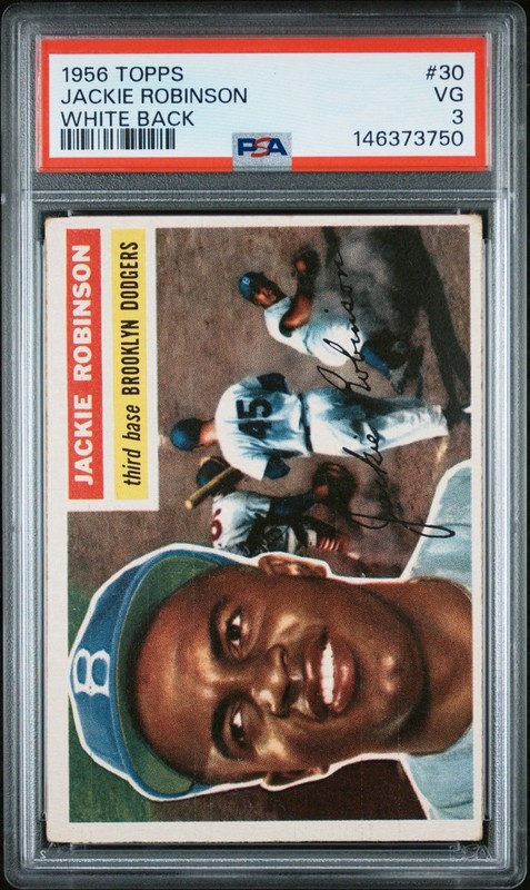 JACKIE ROBINSON 1956 TOPPS PSA 3 ! *FRESHLY GRADED ! *GORGEOUS BEAUTY ! *HOFER !