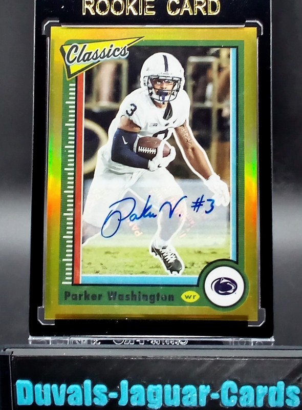Parker Washington /10 GEM💎 GOLD Refractor Gold Prizm RC Auto SSP (RC) #18