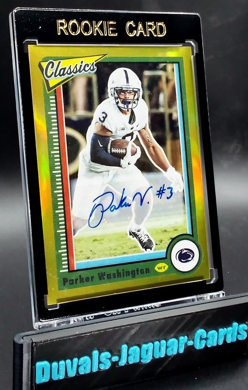 Parker Washington /10 GEM💎 GOLD Refractor Gold Prizm RC Auto SSP (RC) #18 view 2