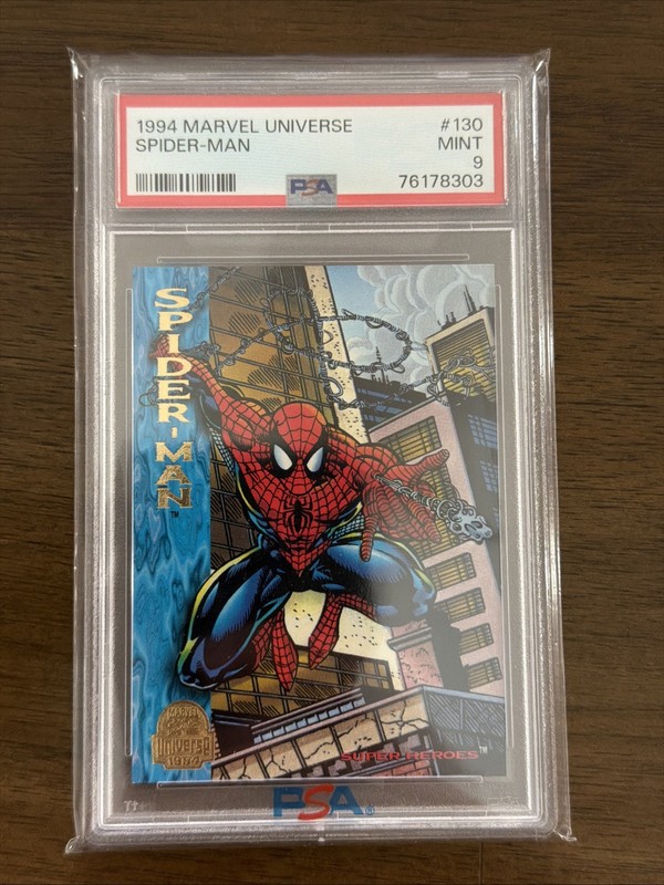 1994 MARVEL UNIVERSE #130 SPIDER-MAN PSA 9