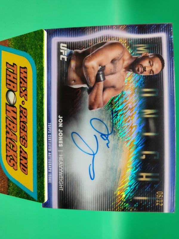 2025 Topps Midnight UFC Horizon Signatures Jon Jones #HNS-JJ/12 On Card Auto