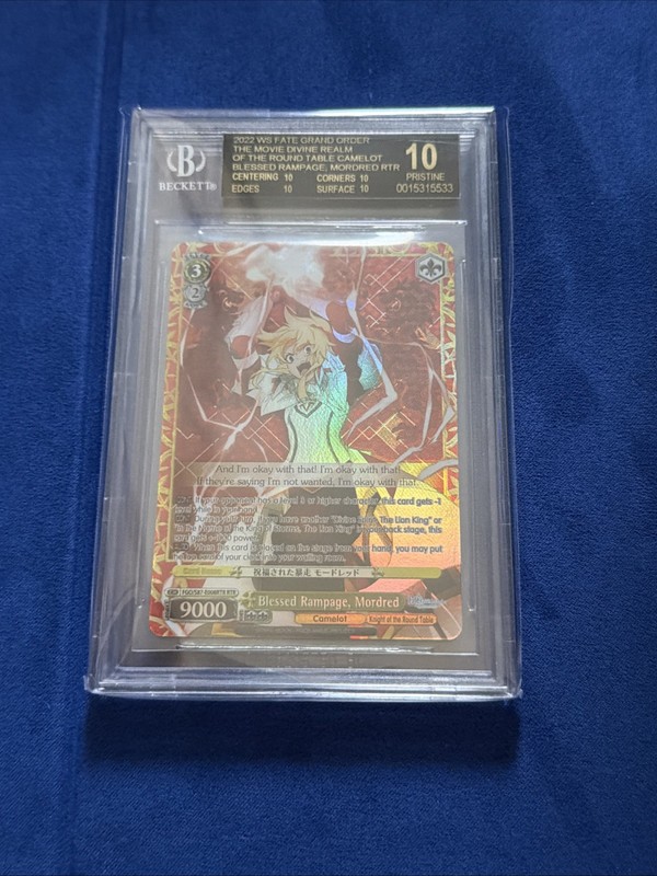 Weiss Schwarz Blessed Rampage Mordred FGO/S87-E008 RTR BGS 10 BLACK LABEL