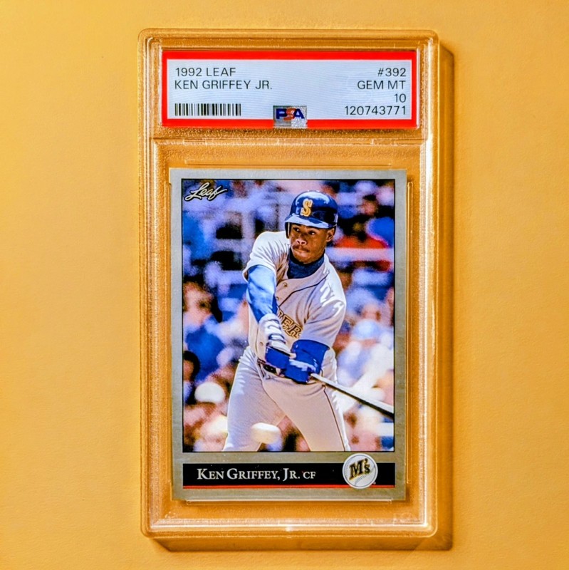 1992 LEAF KEN GRIFFEY JR #392 PSA 10 GEM MINT HOF 392 TOUGH BORDER