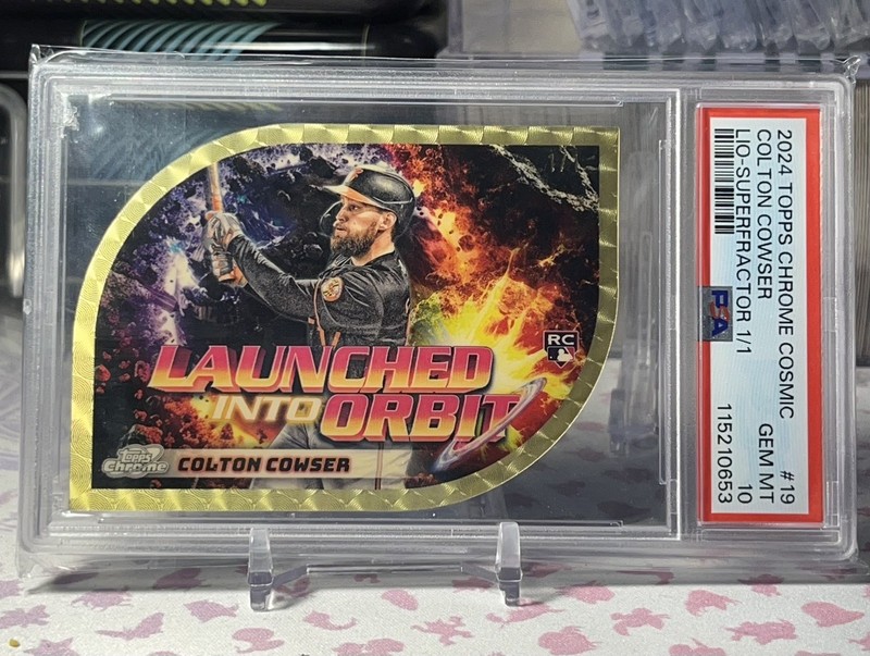 2024 Topps Chrome Cosmic COLTON COWSER LIO SuperFractor 1/1 RC PSA 10 Orioles