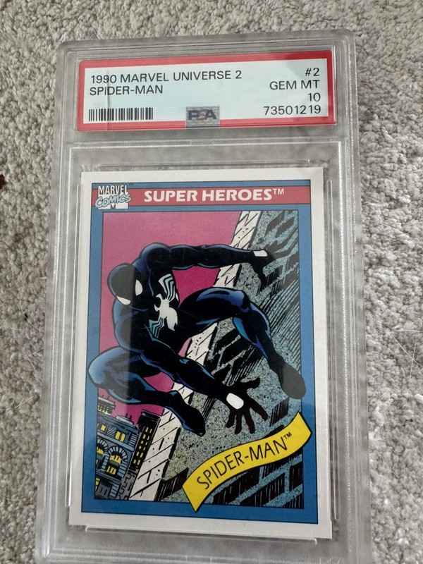 Marvel 1990 Marvel Universe 2 Spider-Man #2 PSA 10 GEM MT Trading Card