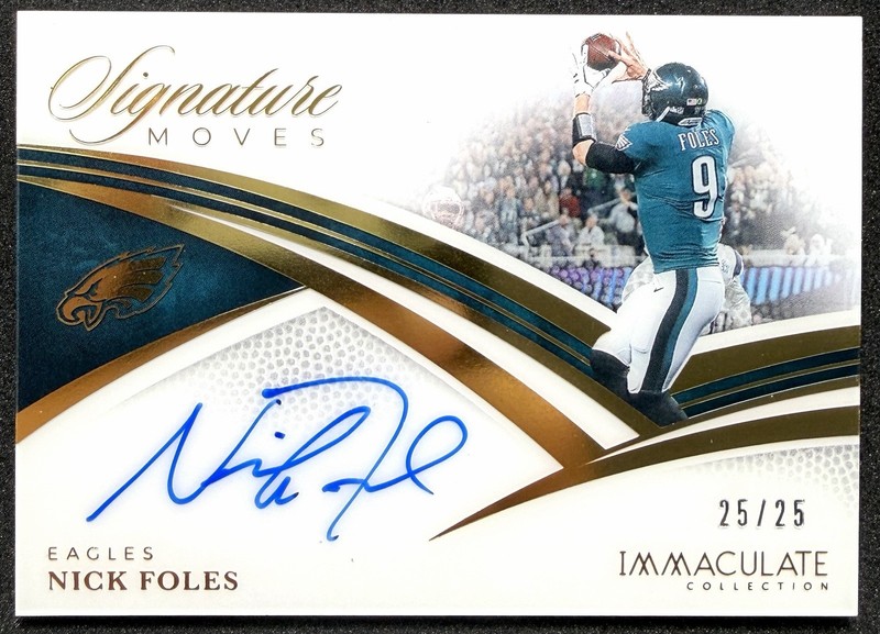 2025 Panini Immaculate Nick Foles Signature Moves The Philly Special Auto 25/25
