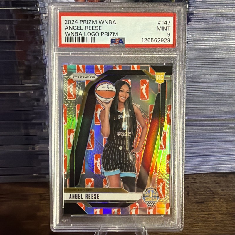 2024 ANGEL REESE PRIZM WNBA #147 WNBA LOGO PSA 9 ROOKIE ATLANTA DREAM SKY LSU