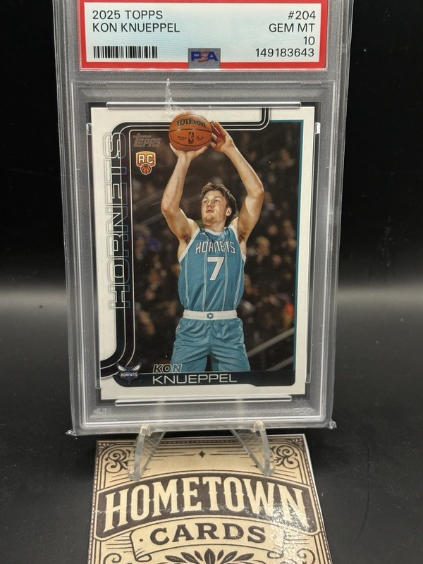 2025-26 Topps - Kon Knueppel #204 PSA 10 (RC) Hornets Rookie