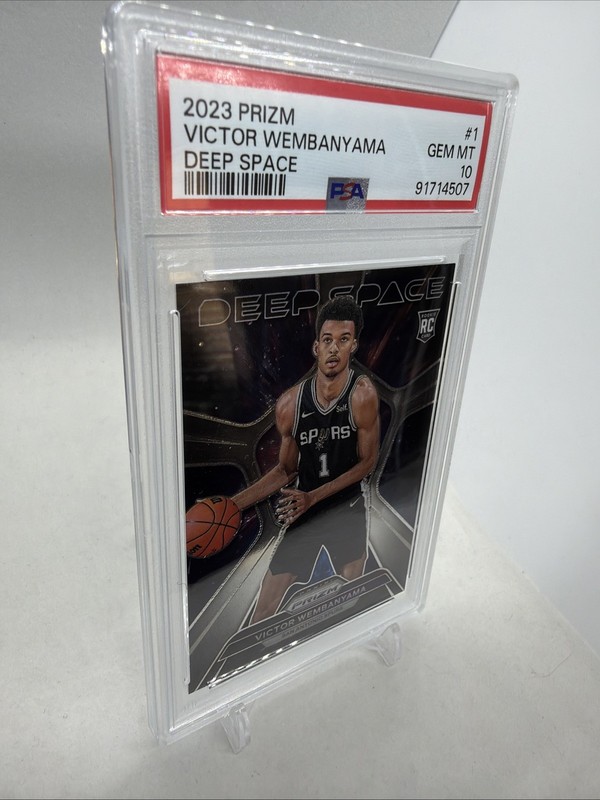 2023-24 Panini Prizm - Deep Space Victor Wembanyama #1 (RC) PSA 10🔥 view 2