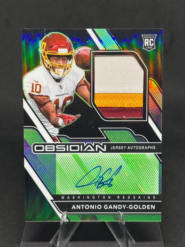 Antonio Gandy-Golden 2020 Obsidian Rookie Patch Auto #240 Green Etch /50