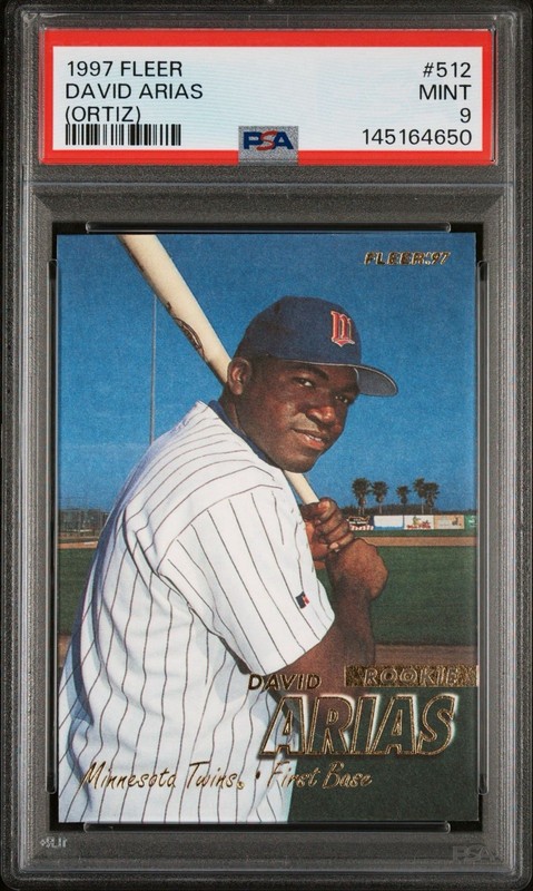 1997 Fleer David Ortiz Rookie #512 PSA 9