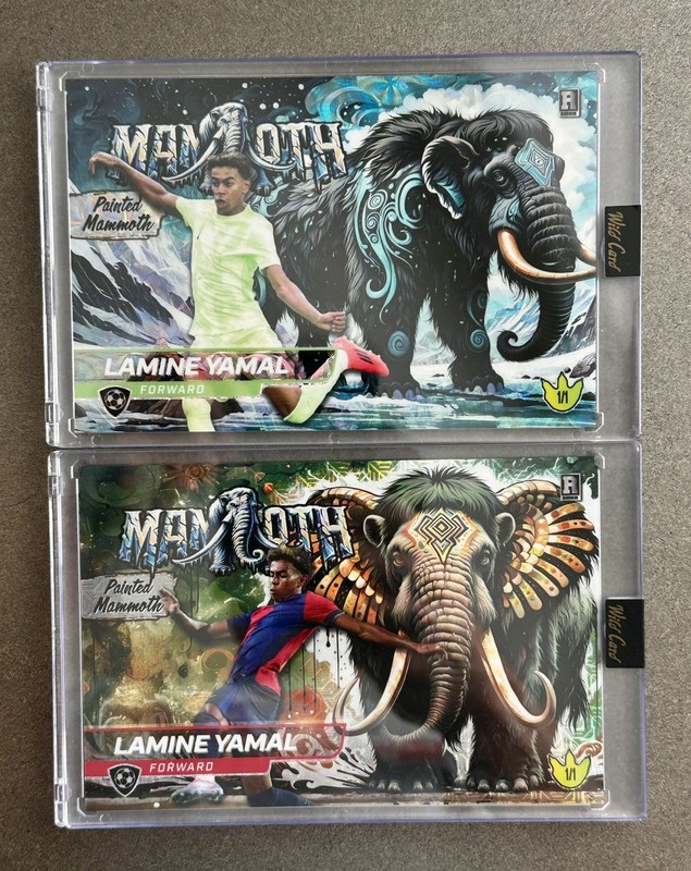 (2) 2024 Lamine Yamal 1/1 RC Painted Mammoth National SSP Cards Spain World Cup