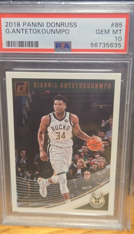 Giannis Antetokounmpo 2018 Panini Donruss #85 PSA 10 GEM