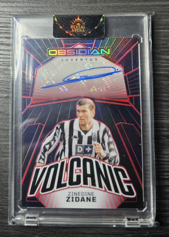 2023-24 Obsidian - Volcanic Signatures Zinedine Zidane #VS-ZZ Electric Red /15 