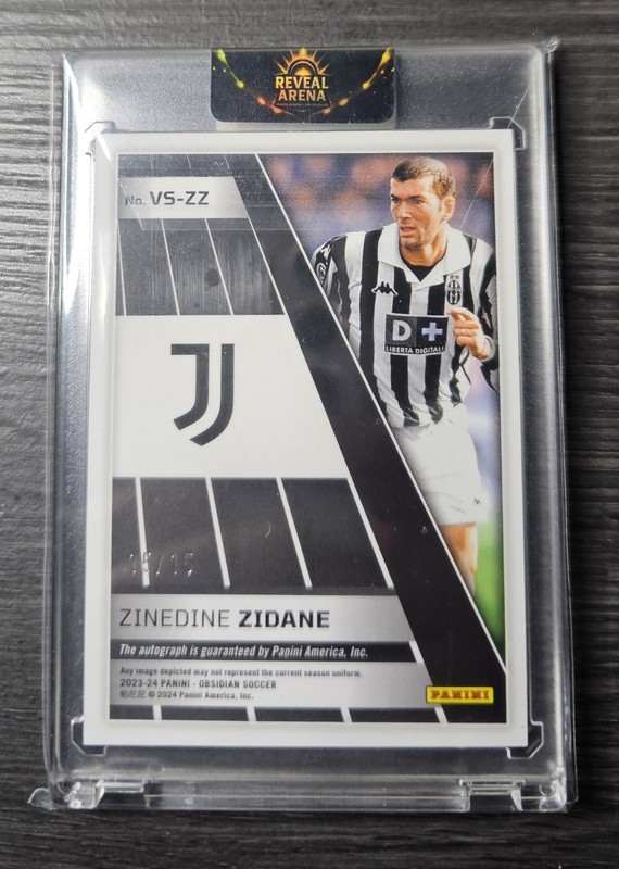 2023-24 Obsidian - Volcanic Signatures Zinedine Zidane #VS-ZZ Electric Red /15  view 2