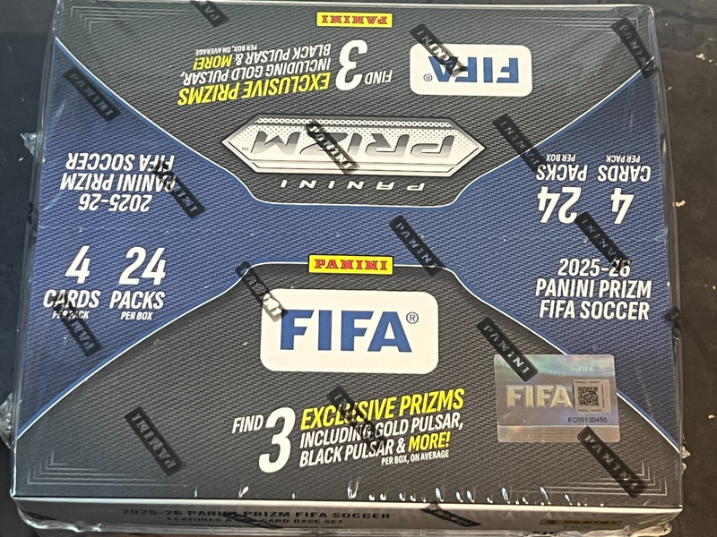2025-26 Panini Prizm FIFA Soccer Factory Sealed Retail Box 24 Packs NEW