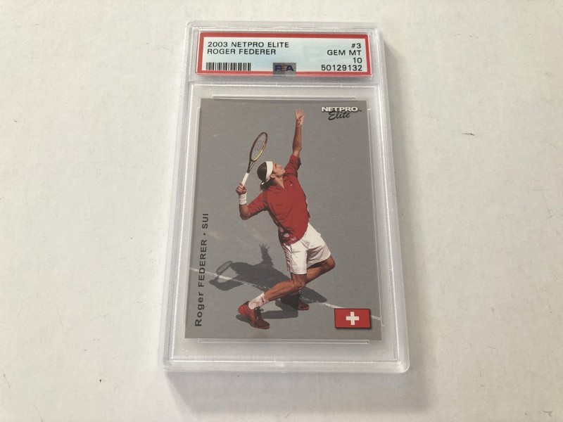 2003 NETPRO ELITE 2000 ROGER FEDERER #3 RC PSA 10