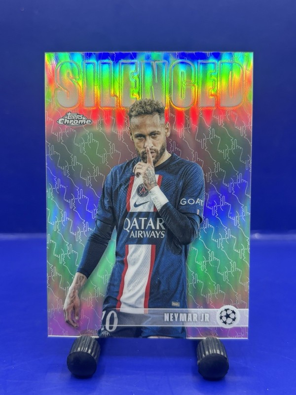 2026 Topps Chrome UCL Neymar Jr. Silenced Refractor 