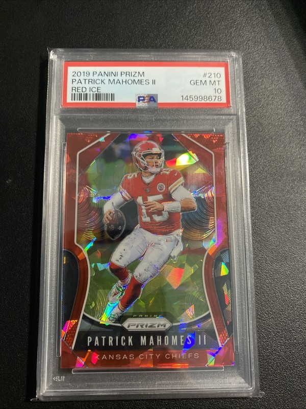2019 Panini Prizm Red Ice #210 Patrick Mahomes II PSA 10 Chiefs