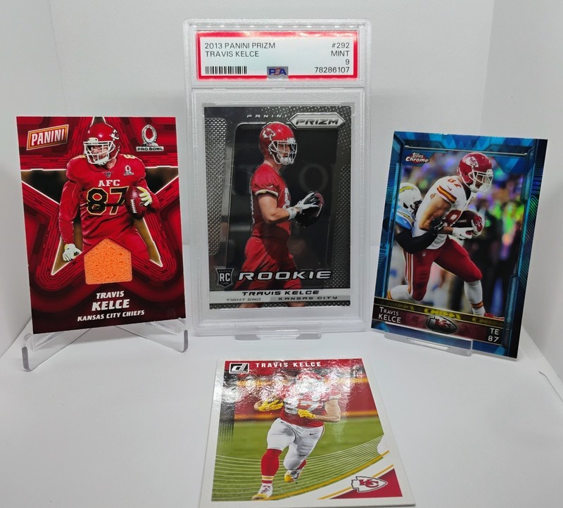 2013 Panini Prizm Rookie Travis Kelce #292 ROOKIE INCLUDE GAME USED PRO BOWL