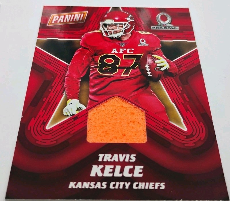 2013 Panini Prizm Rookie Travis Kelce #292 ROOKIE INCLUDE GAME USED PRO BOWL  view 2