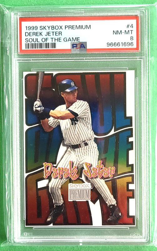 1999 Skybox Premium Soul Of the Game Derek Jeter PSA 8 #4 New York Yankees