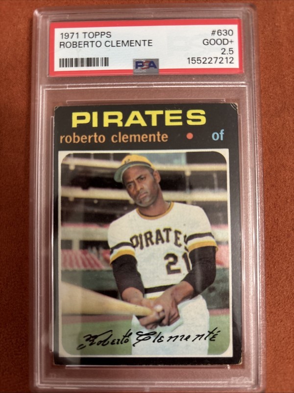 1971 TOPPS ROBERTO CLEMENTE #630 PSA 2.5 Pittsburgh Pirates RIP