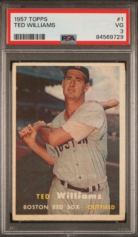 1957 Topps - Ted Williams #1 PSA 3