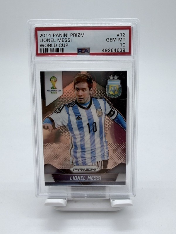 Panini 2014 Prizm World Cup Lionel Messi #12 Argentina PSA 10 Card GEM MINT 👀
