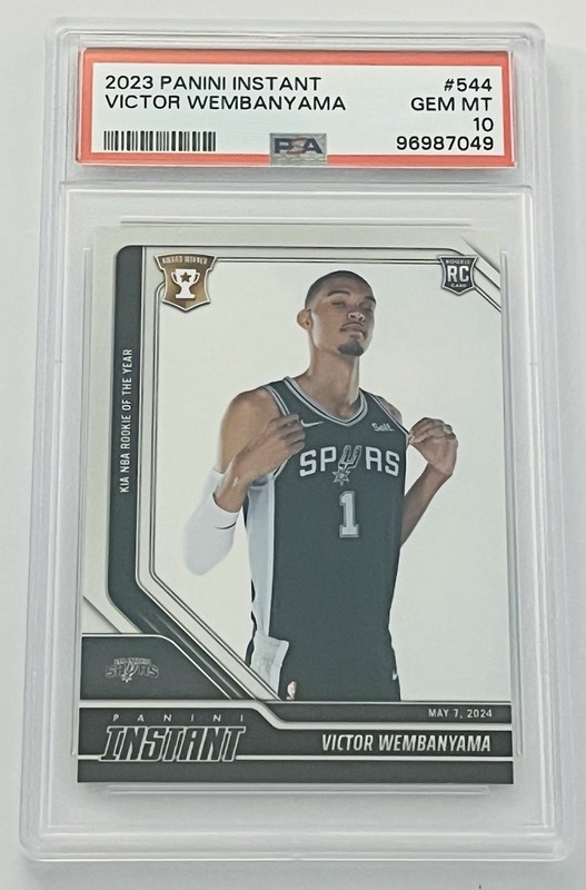 Victor Wembanyama 2023-24 Panini Instant Rookie Card #544 RC ROY PSA 10