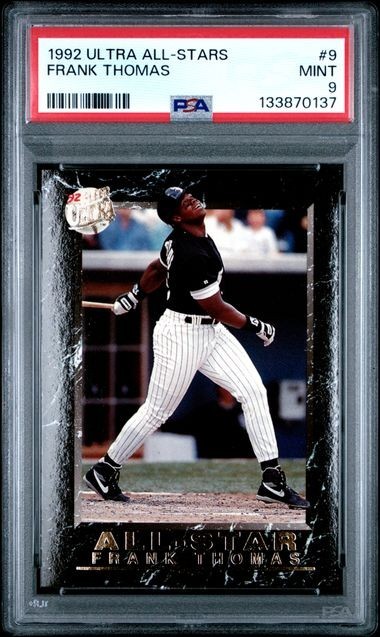 PSA 9 1992 Fleer Ultra All Stars #9 - Frank Thomas - White Sox HOF! view 1