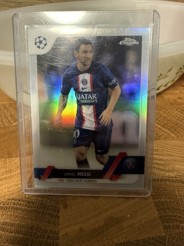2023 Topps Chrome Lionel Messi Refractor #1 UEFA Champions League PSG